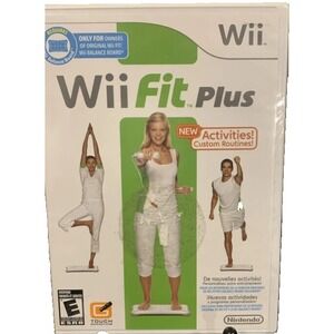 Wii Fit Plus (Wii, 2009)‎ - Nintendo - Complete With Game And  Case *TESTED*